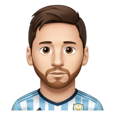 Lionel Messi soccer player with Argentina jersey sticker