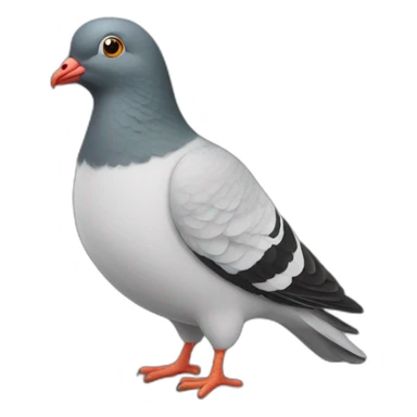 man pigeon sticker