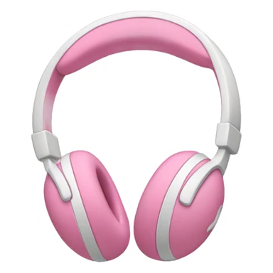 Light pink apple headphones sticker