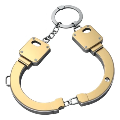 cracking handcuffs with little effects of cracks with 4k  sticker