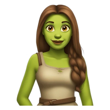 Hot girl shrek sticker