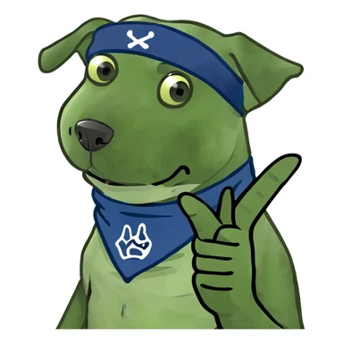 dog with the middle finger sticker