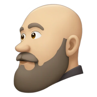 older bald brown European bearded detective  kissing bald older African bearded detective  sticker