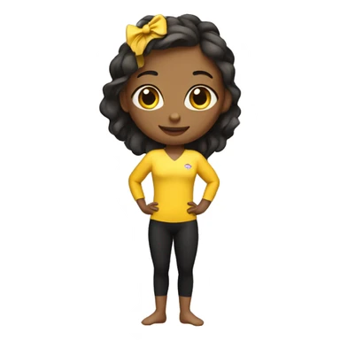 Smart gymnastics girl sticker