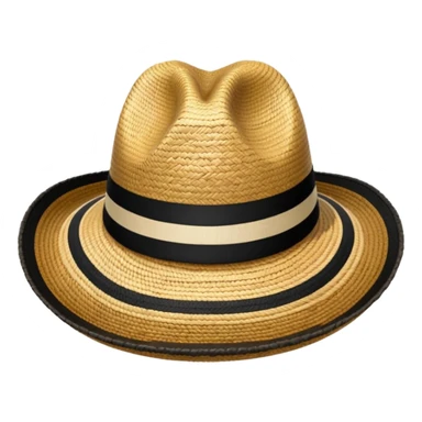 Sombrero Vueltiao con varias rallas negras sticker