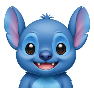 Stitch saying hi sticker