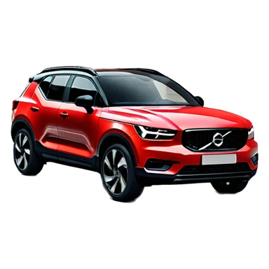 Red Volvo xc40 2024 sticker