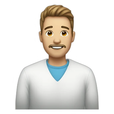 A man that got wisdom teeth removed just now sticker