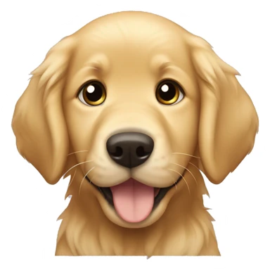A golden retriever puppy saying “buy me Matthew” sticker