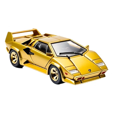 Сделай золотую машинку HotWheels Lamborghini Countach sticker