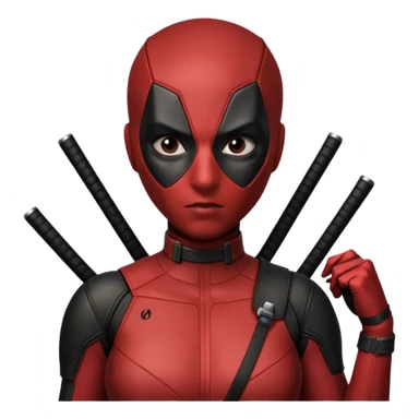female deadpool from Deadpool & Wolverine movie sticker