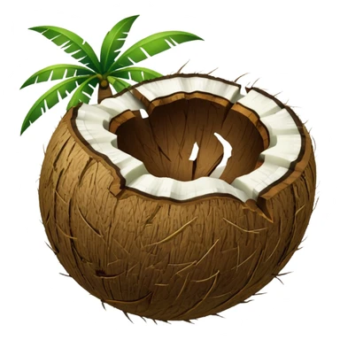 Green Coconut shell sticker