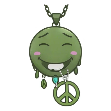 a laughing crying emoji hold a peace sing sticker