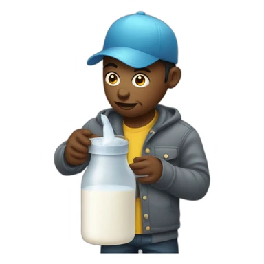 designer pumping milk overworked underpaid sticker