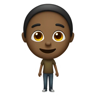 Cute stick figure emoji sticker