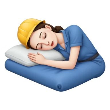 woman labour worker passed out sticker