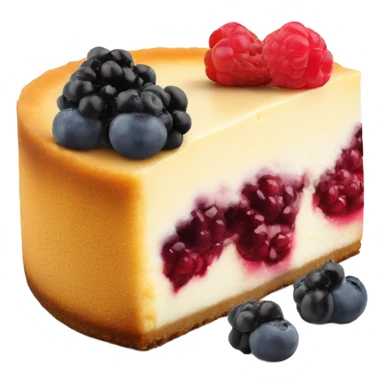 Cheesecake with berries on top sticker