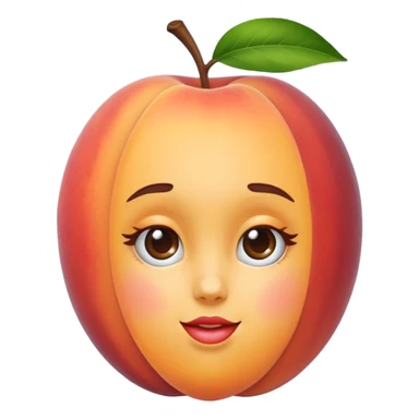 Lovely peaches the internet influencer sticker