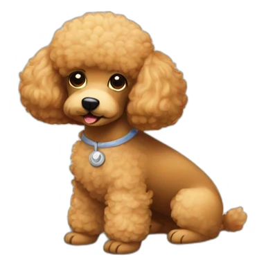Poodle massage sticker