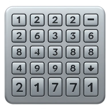Keypad entry sticker