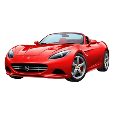 red sports car sticker