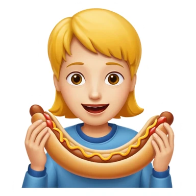 Eating five hotdogs sticker