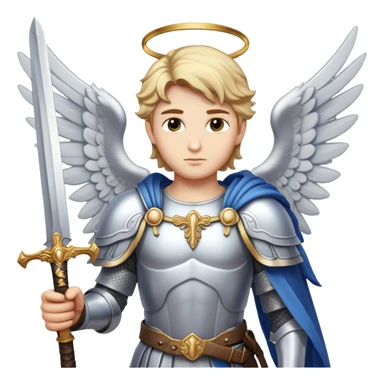 archangel with sword sticker