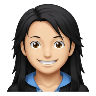 Robin Nico from One Piece, smiling sticker