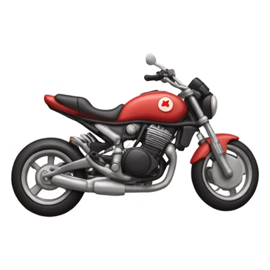 cookie heart with black motorbike  sticker