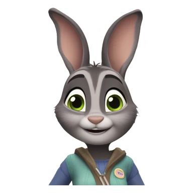 Judy Hopps wearing Leggings sticker