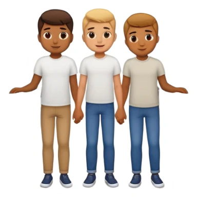 Gay boys on bridge selfie sticker