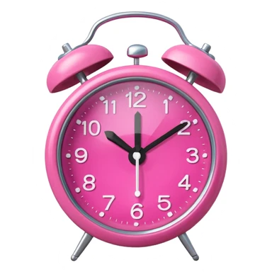 pink alarm sticker