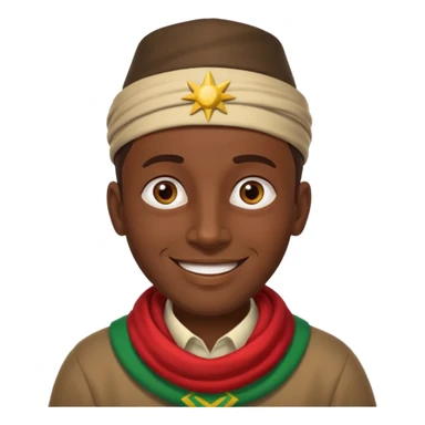 etiopien man sticker