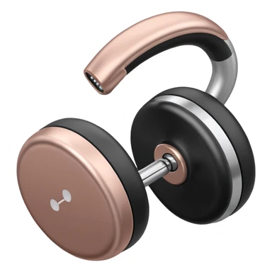 AirPods Max  with a dumbell sticker