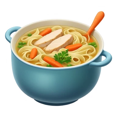 Chicken noodle soup sticker