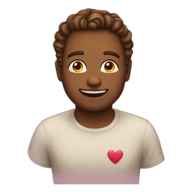 Emoji in love sticker