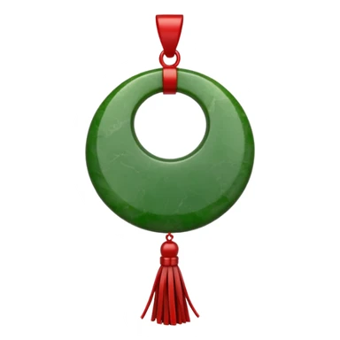 jade ade tassel pendant sticker