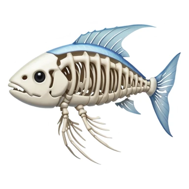 fish skeleton sticker
