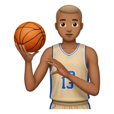 guy shooting a basketball  sticker