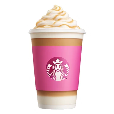 A Starbucks chai with pink on top sticker