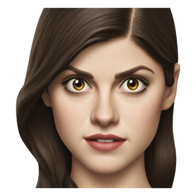 Alexandra Daddario poining on you sticker