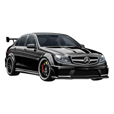 Modded Mercedes c63 sticker