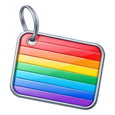 Rainbow price tag sticker
