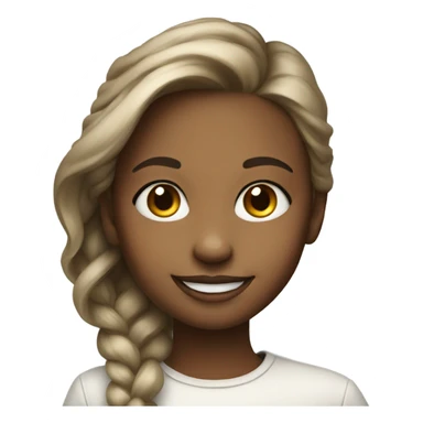 smiling girl in stylish portrait sticker