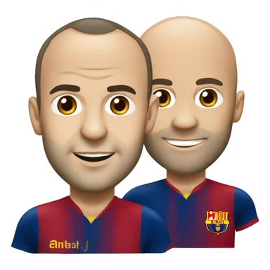 Andres Iniesta sticker