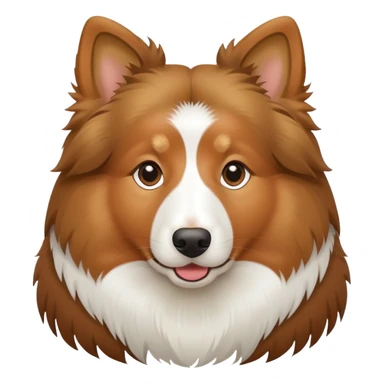 Fat shetland sheepdog sticker