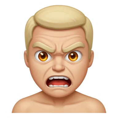 Angry and happy sticker