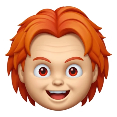 Un emoji de chuky sticker