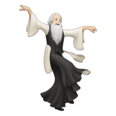 Dumbledore qui danse le flamenco sticker