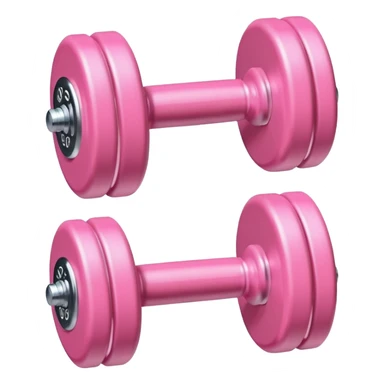 A cute baby pink dumbell sticker